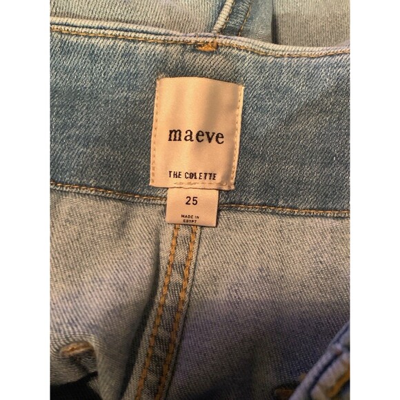 Maeve Collette Denim Cropped Size 25 Light Wash Anthropologie EUC - Picture 6 of 7